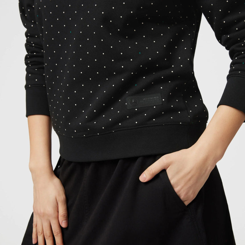 Pull à pois pour femme Mercedes, noir - FansBRANDS®