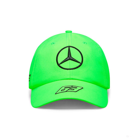 Équipe Mercedes, casquette de baseball pour enfants George Russell vert fluo, 2023 - FansBRANDS®
