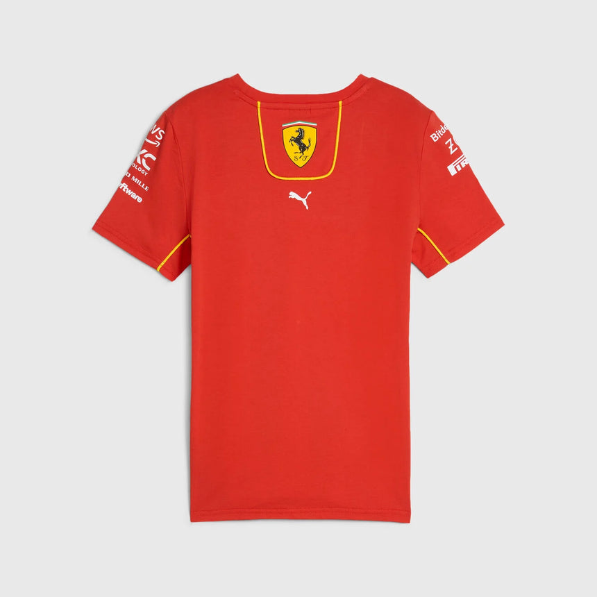Camiseta Ferrari, Puma, equipo, niño, roja, 2024