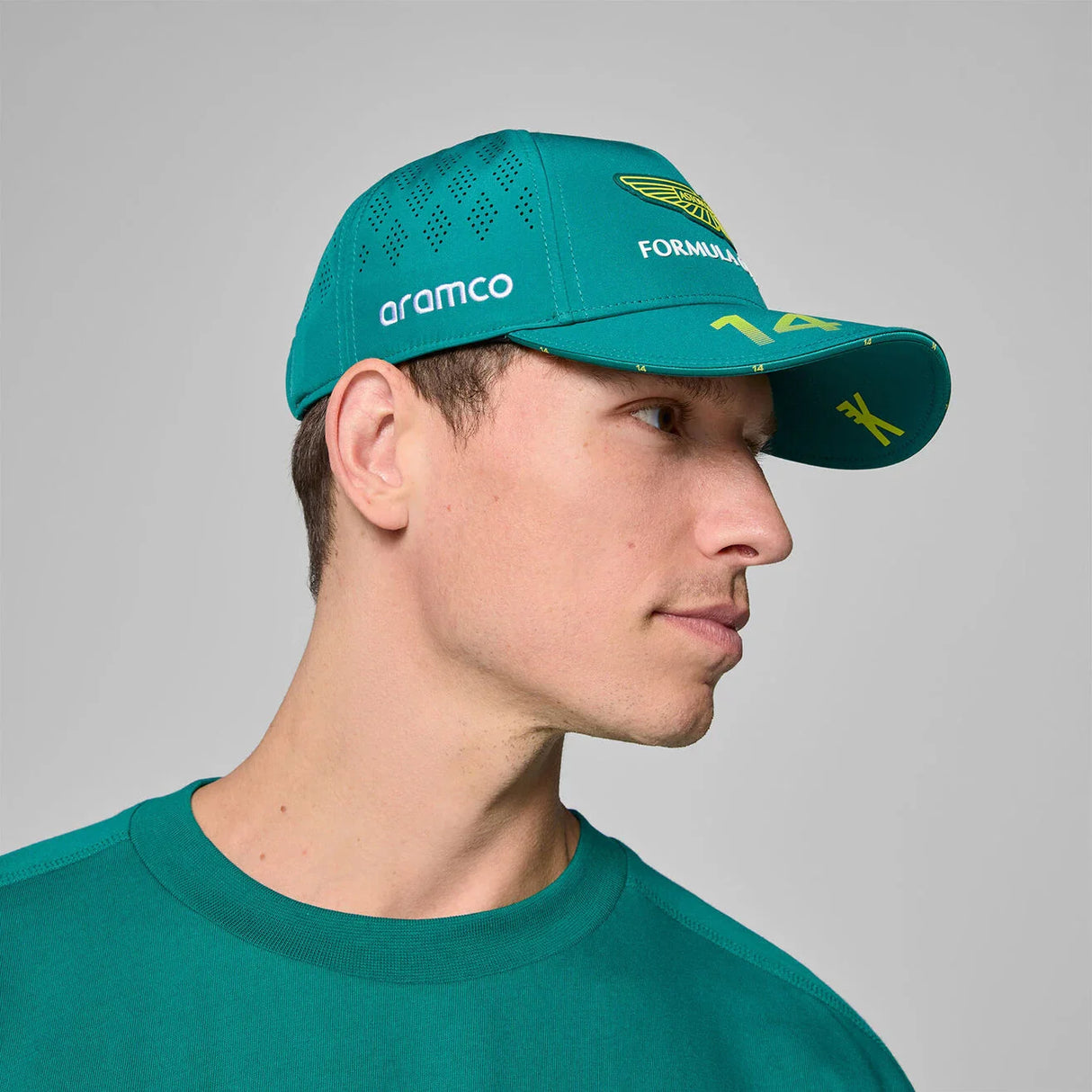 Aston Martin AMF1, Équipe, Casquette, Fernando Alonso, Vert 🔥