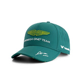 Casquette Aston Martin, équipe, Fernando Alonso, pour enfants, verte