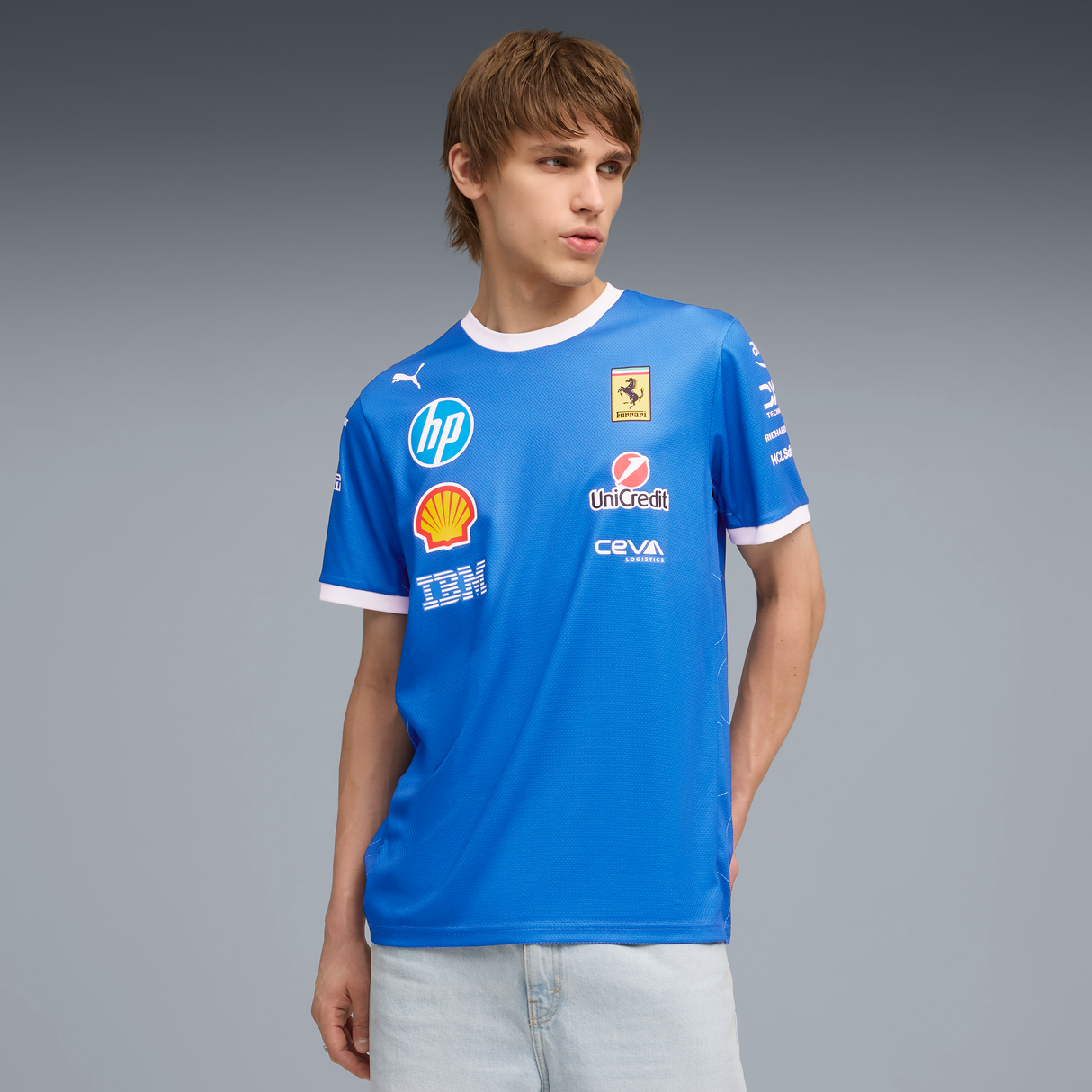 T-shirt Ferrari, équipe, édition spéciale Puma Monza, bleu 🔥