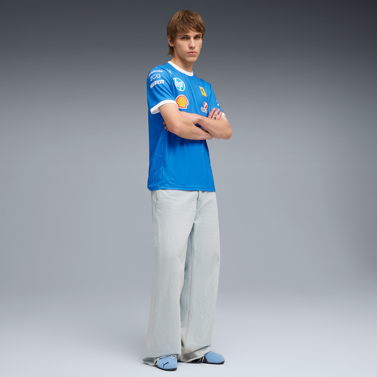 T-shirt Ferrari, équipe, édition spéciale Puma Monza, bleu 🔥
