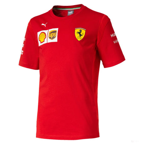 T-shirt col rond Scuderia Ferrari, Rouge - FansBRANDS®