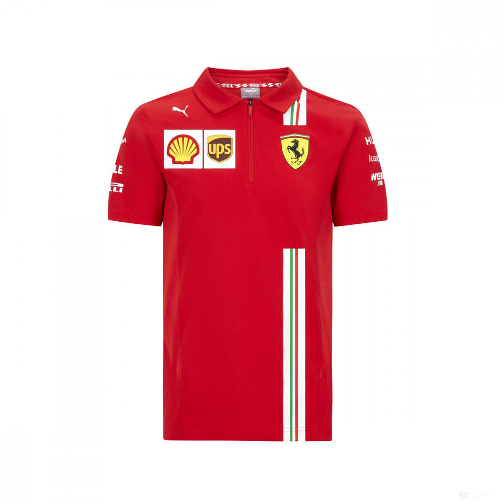 Polo Enfant Ferrari, Puma, Équipe, Rouge, 2020