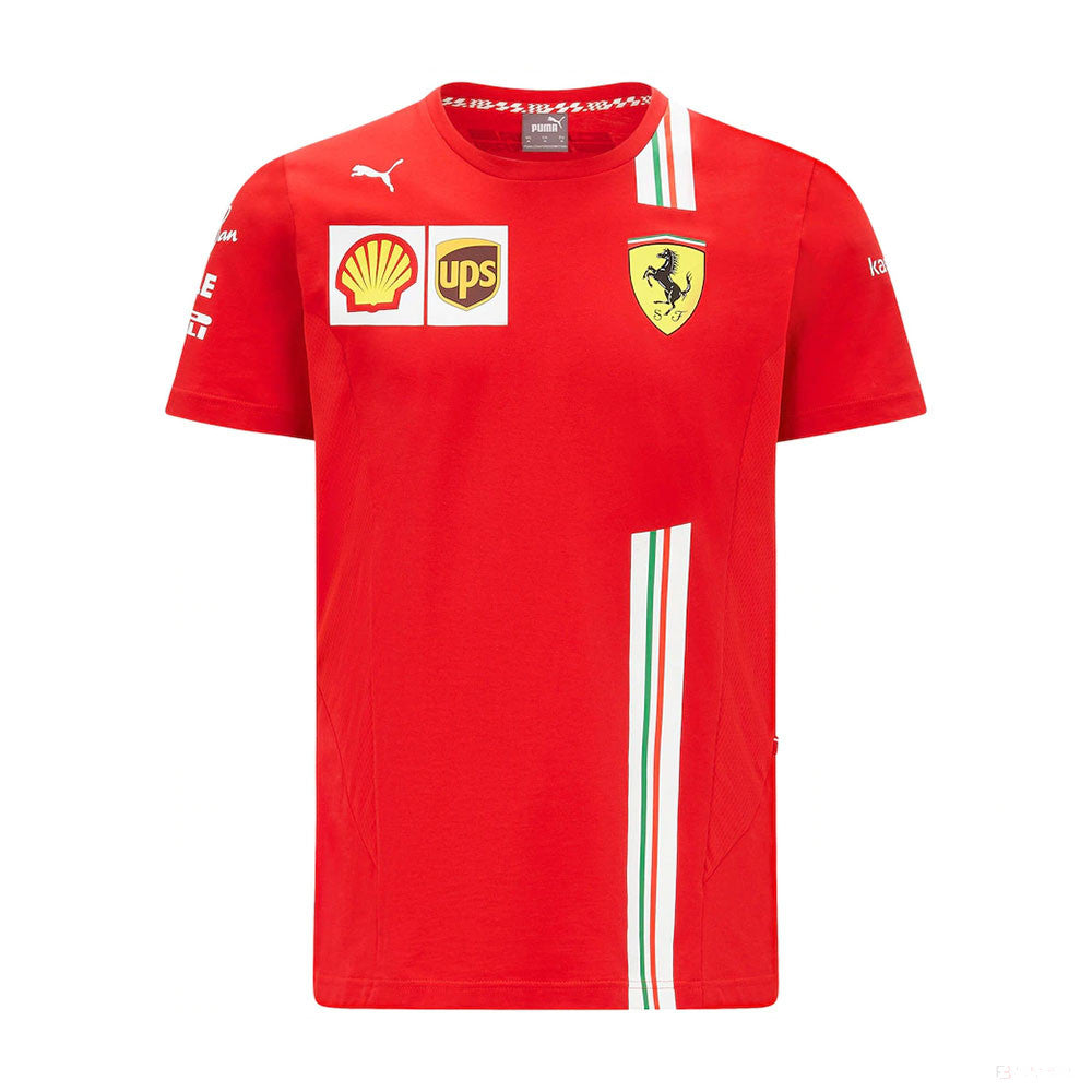 2021, Rouge, Puma Ferrari Carlos Sainz T-shirt