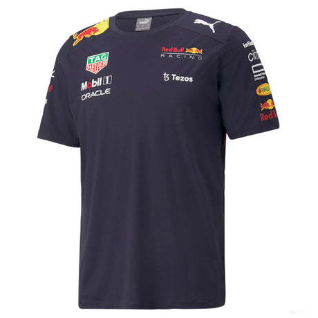 T-shirt col rond, Red Bull Racing Team, 2022, Bleu - FansBRANDS®