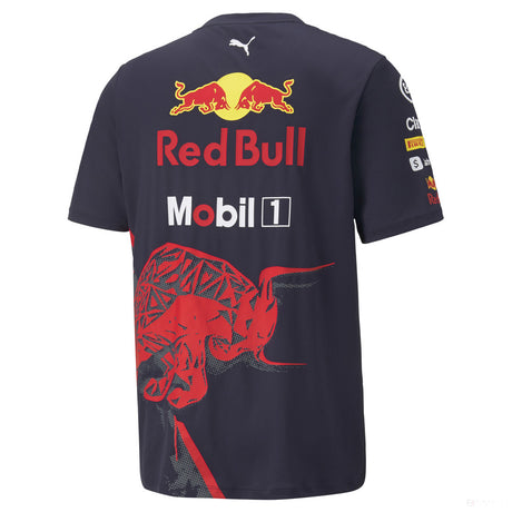 T-shirt col rond, Red Bull Racing Team, 2022, Bleu - FansBRANDS®