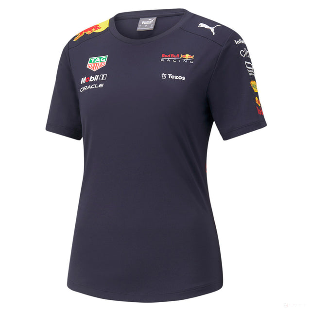 T-shirt col rond, Femmess, Red Bull Racing Team, 2022, Bleu - FansBRANDS®