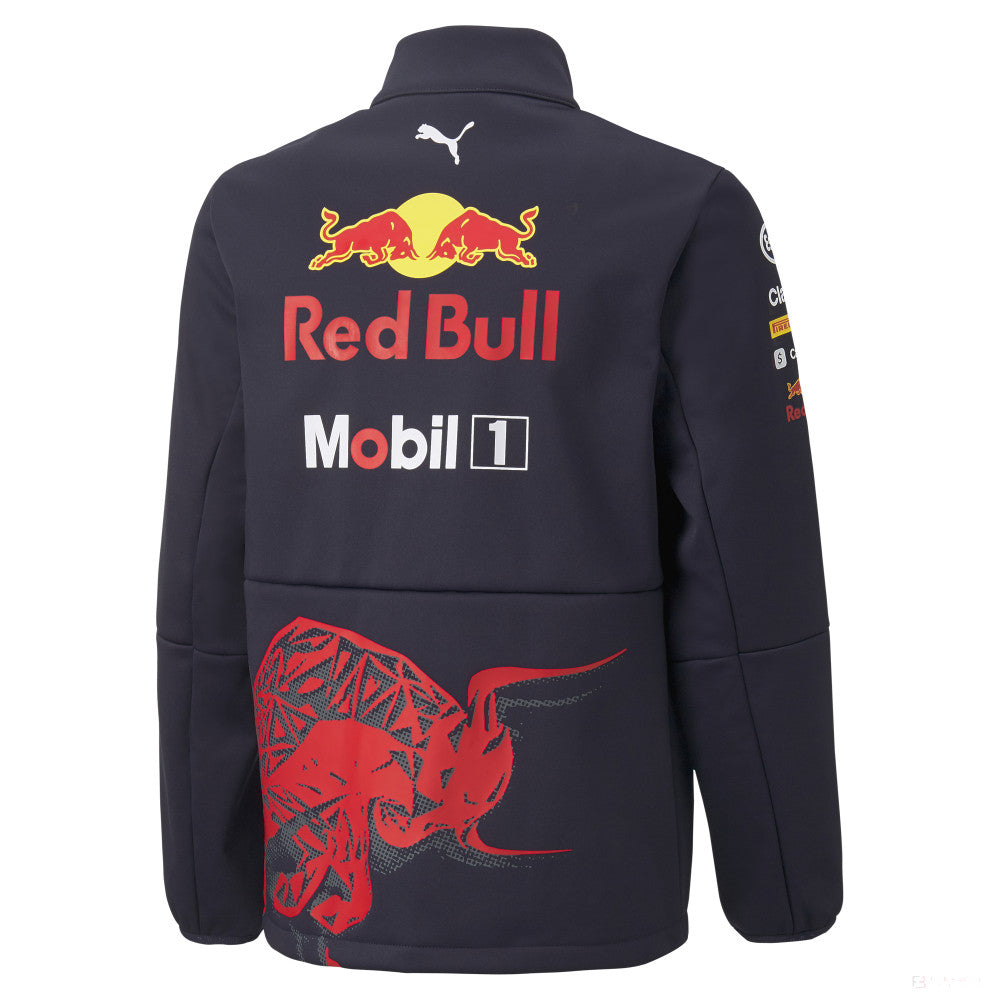 Red Bull Racing Team Enfant Veste Softshell, 2022, Bleu