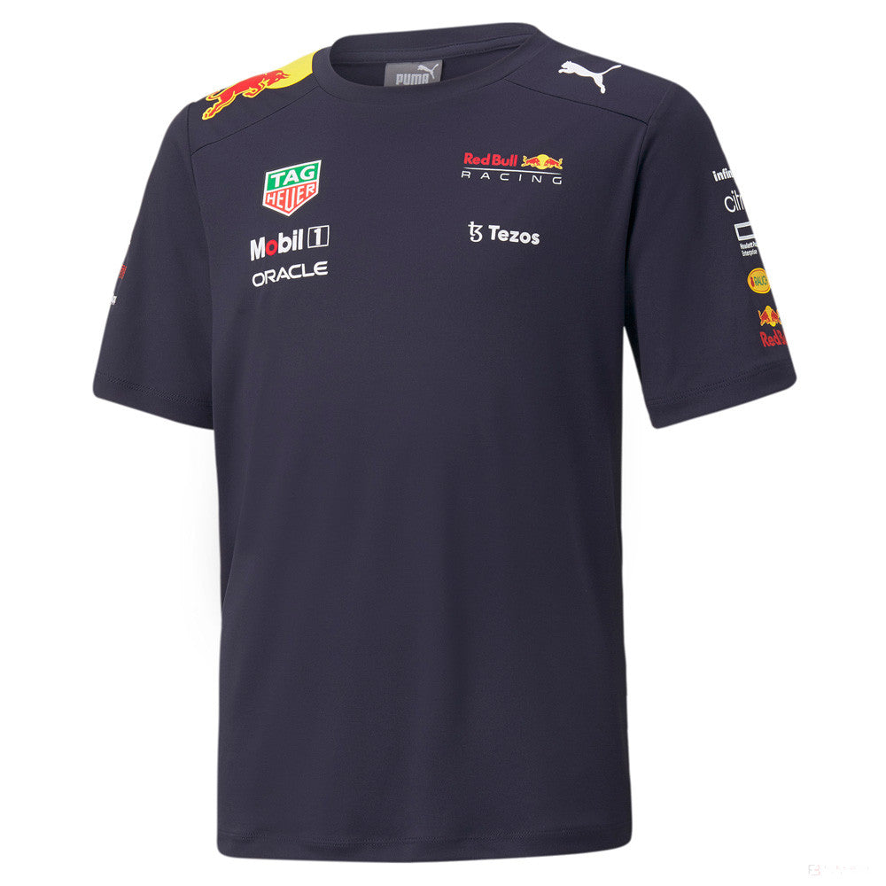 T-shirt col rond, Enfant, Red Bull Racing Team, 2022, Bleu