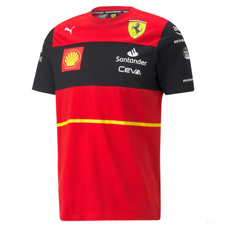 T-shirt col rond, Puma Ferrari Race, 2022, Rouge - FansBRANDS®