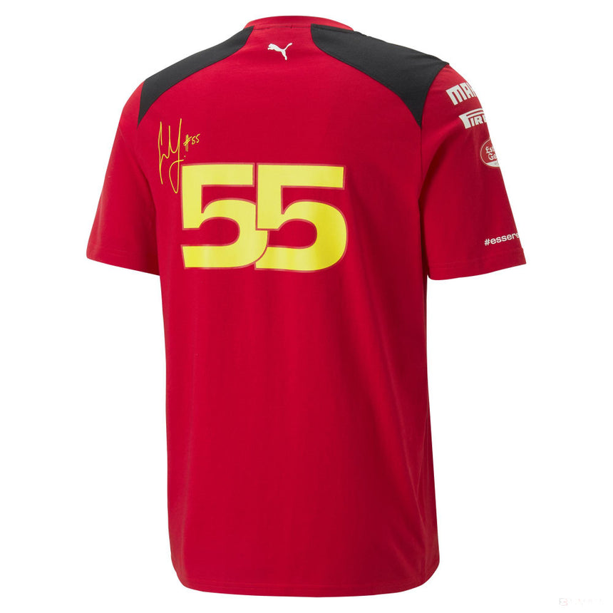 Ferrari t-shirt, team, Sainz, red, 2023 - FansBRANDS®