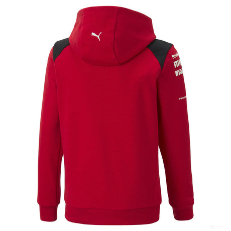 Sweat à capuche Ferrari, Puma, équipe, enfant, rouge, 2023