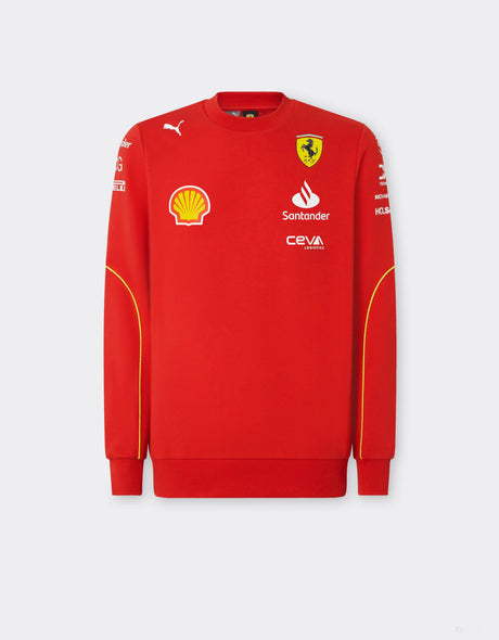 Ferrari pull, Puma, équipe, col rond, rouge, 2024 - FansBRANDS®