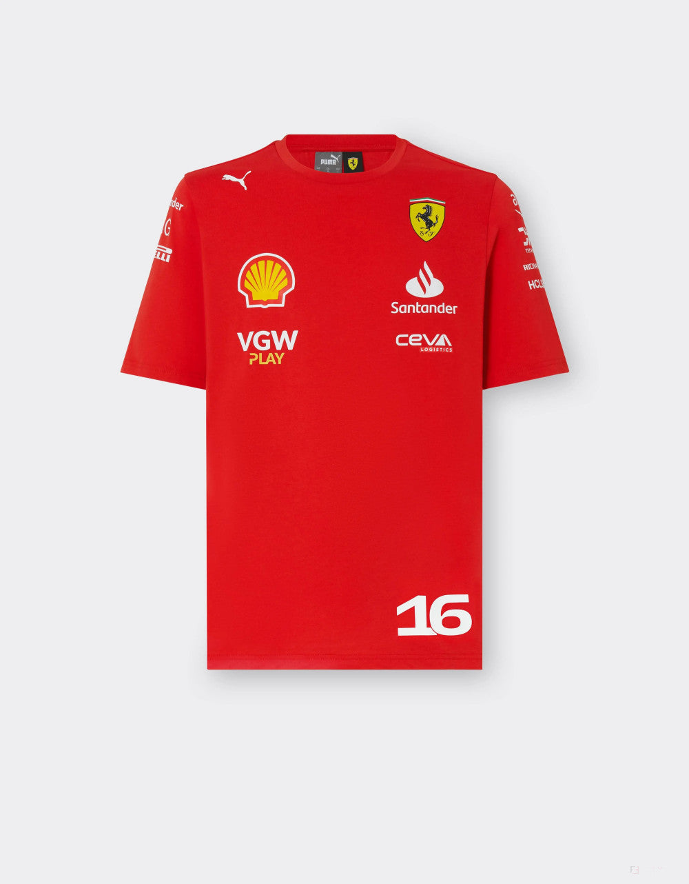 Ferrari t-shirt, Puma, Charles Leclerc, rouge