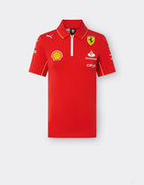 Ferrari t-shirt avec col chemise, Puma, équipe, femmes, rouge, 2024