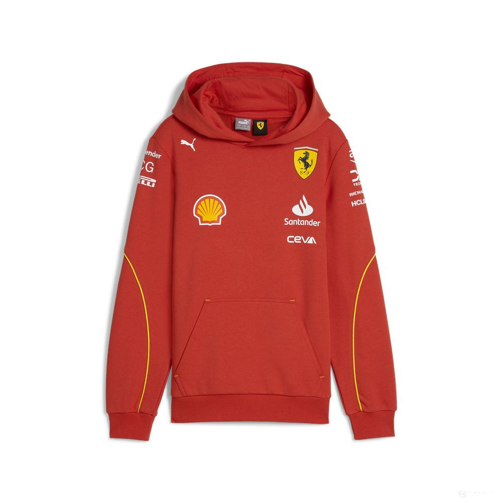 Ferrari sweat à capuche, Puma, équipe, enfant, rouge, 2024