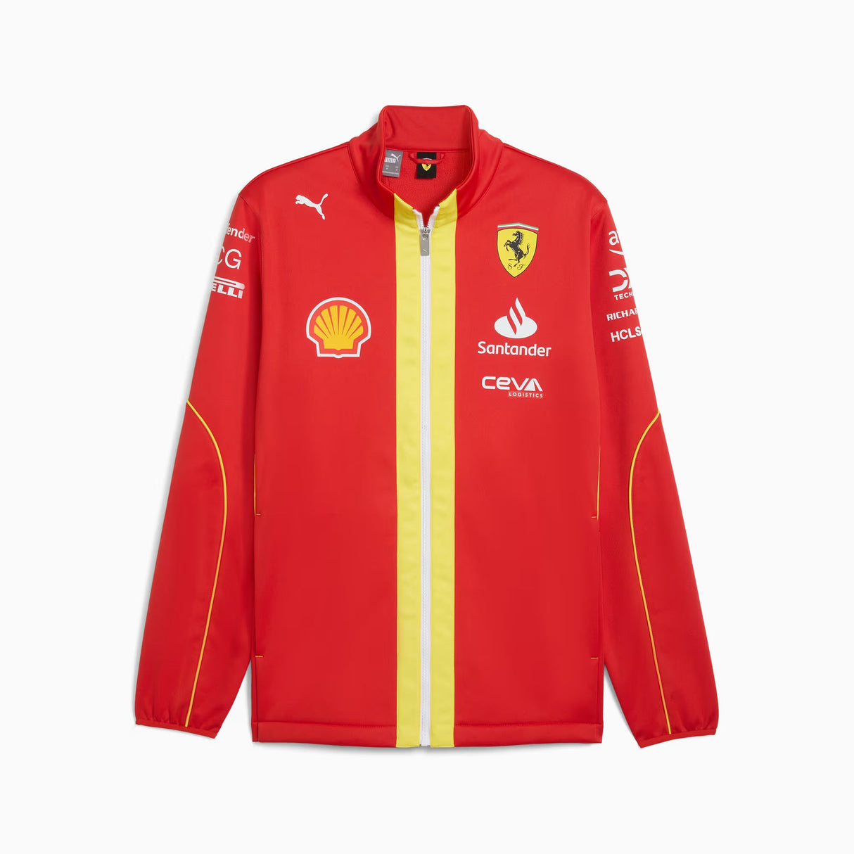 Veste Ferrari, Puma, équipe, softshell, rouge, 2024