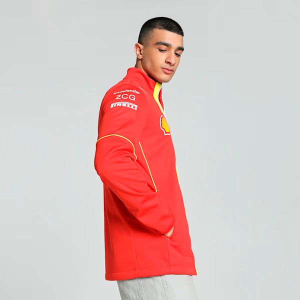 Veste Ferrari, Puma, équipe, softshell, rouge, 2024