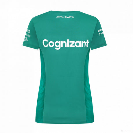 Aston Martin T-shirt Femmess, Vert, 2022