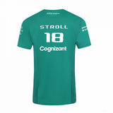 Aston Martin Lance Stroll T-shirt, Vert, 2022 - FansBRANDS®