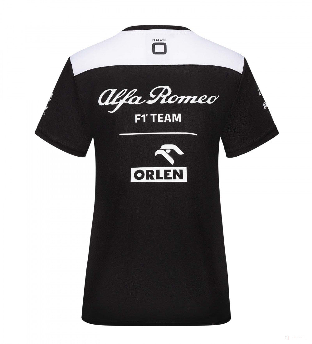 2022, Noir, Femmess, Alfa Romeo Team T-shirt