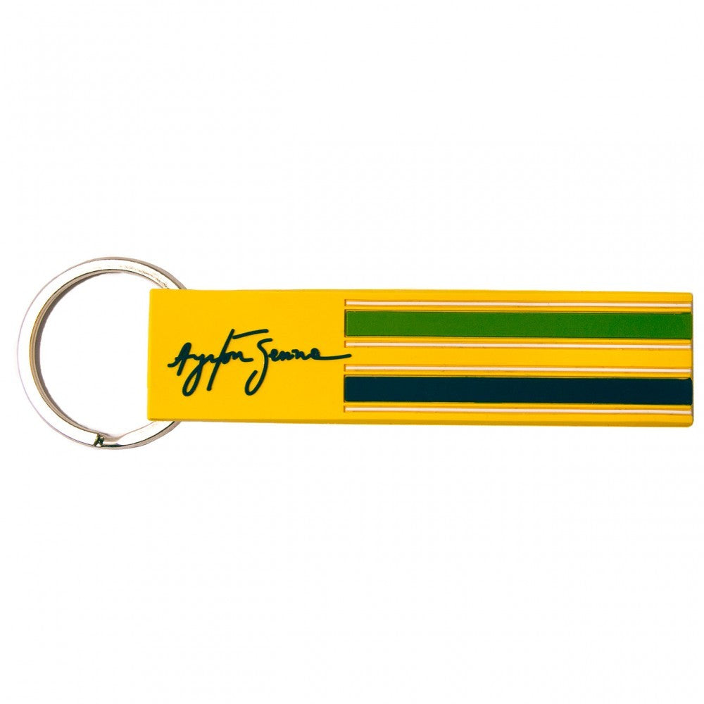 Porte-clés Ayrton Senna, Jaune - FansBRANDS®