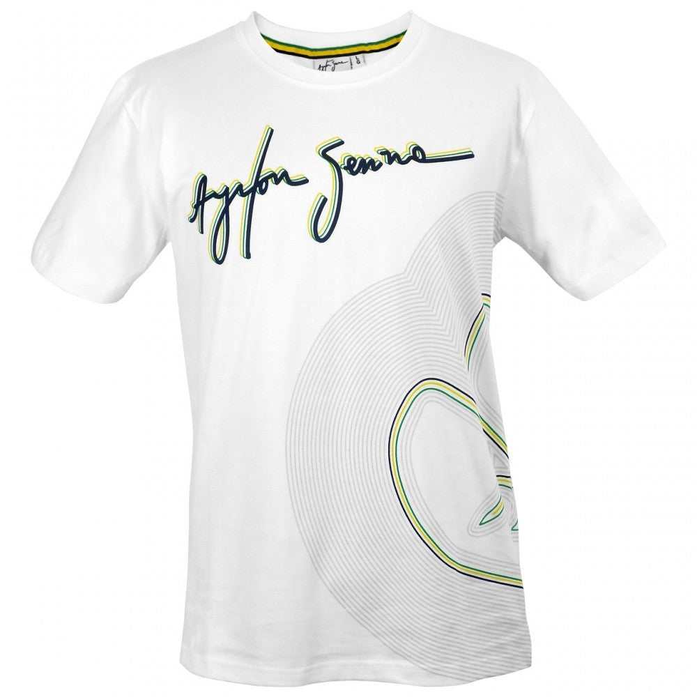 T-shirt col rond Ayrton Senna, bleu
