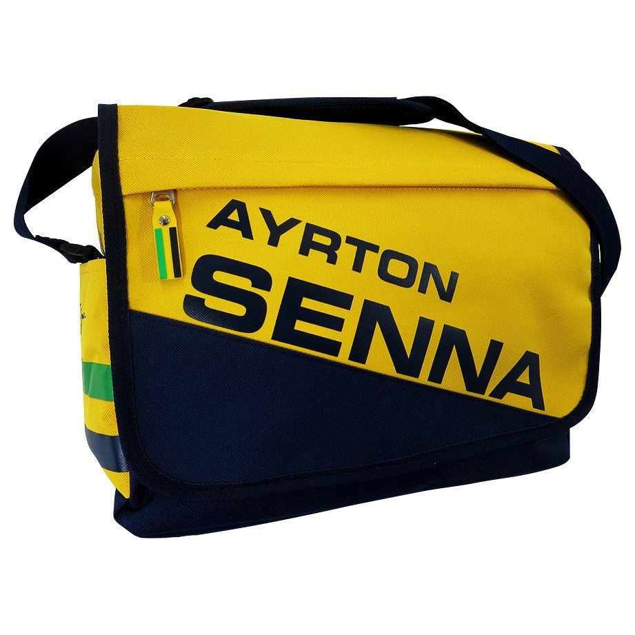 Sac d'ordinateur portable Ayrton Senna, jaune - FansBRANDS®