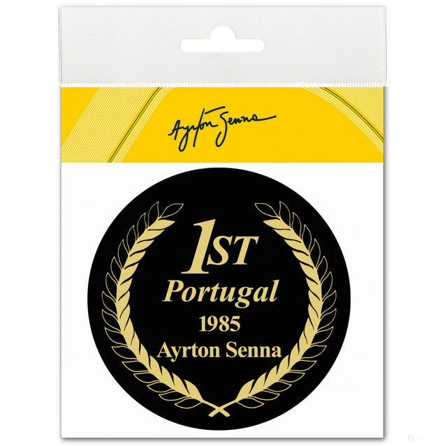 Sticker, Ayrton Senna Portugal 1985, Noir, 2021 - FansBRANDS®