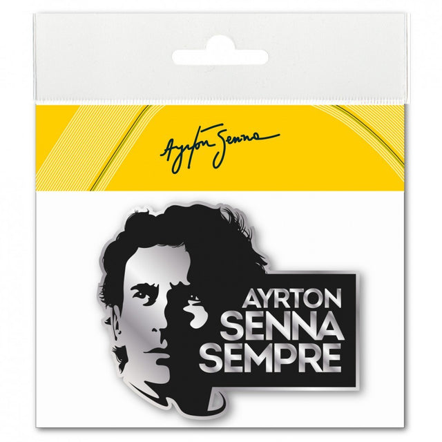 Autocollant Ayrton Senna, Noir - FansBRANDS®