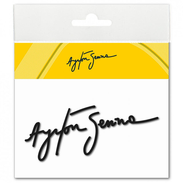 Autocollant Ayrton Senna, Blanc - FansBRANDS®