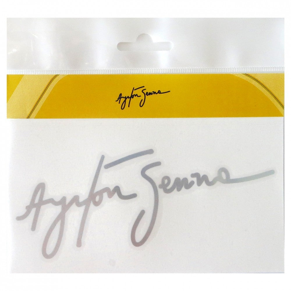 Autocollant Ayrton Senna, Noir