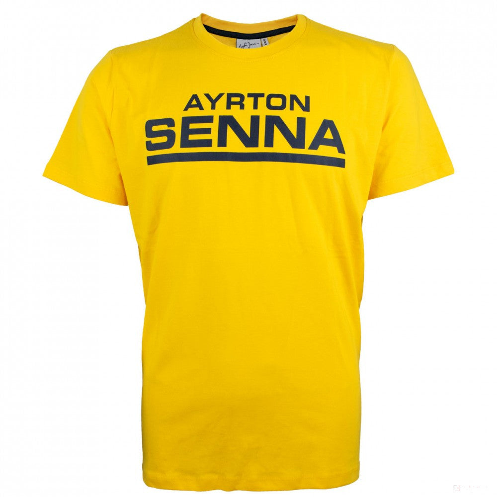 T-shirt col rond Ayrton Senna, jaune