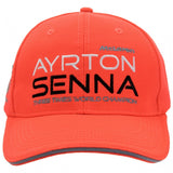 Casquette de baseball Ayrton Senna, orange