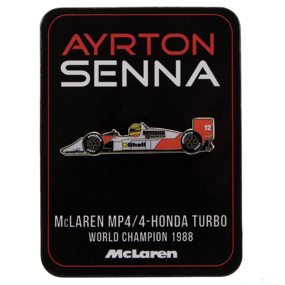 Ayrton Senna McLaren MP4/4 Kitűző