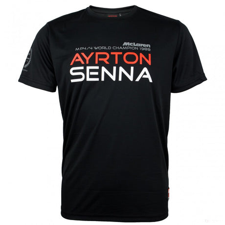 2016, Noir, Senna McLaren 1988 T-shirt - FansBRANDS®