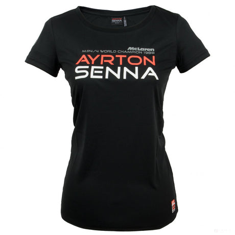 T-shirt col rond Ayrton Senna, noir - FansBRANDS®