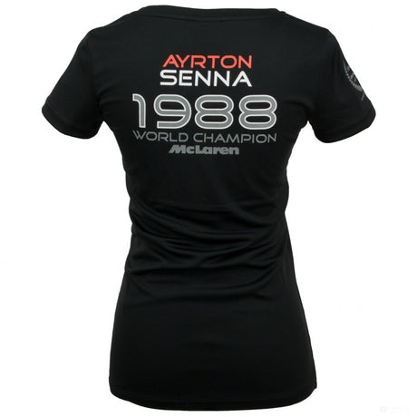 T-shirt col rond Ayrton Senna, noir - FansBRANDS®