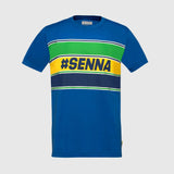 Ayrton Senna t-shirt, #SENNA, bleu