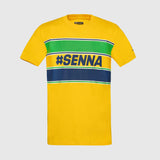 t-shirt Ayrton Senna, #SENNA, jaune