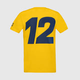 t-shirt Ayrton Senna, #SENNA, jaune