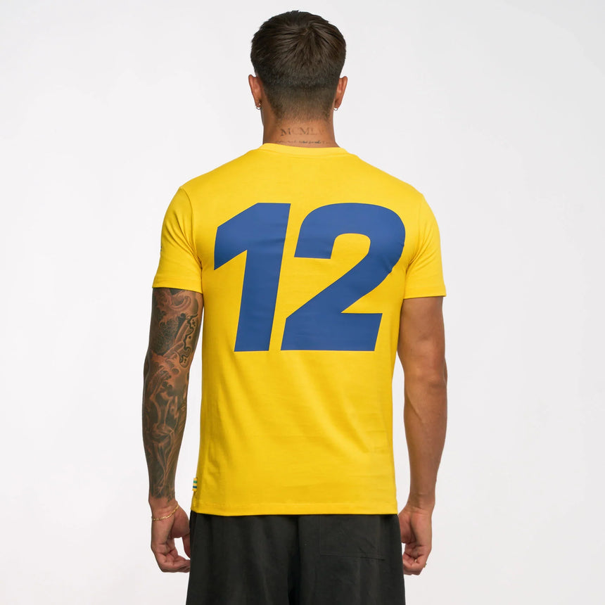 t-shirt Ayrton Senna, #SENNA, jaune