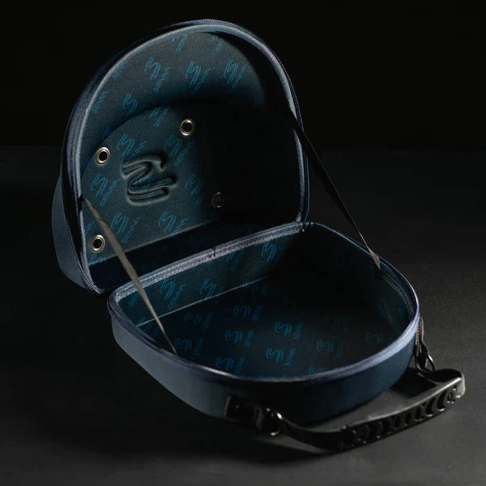 Casquette Ayrton Senna, Nacional, originale 1984, avec étui rigide en tissu, bleue
