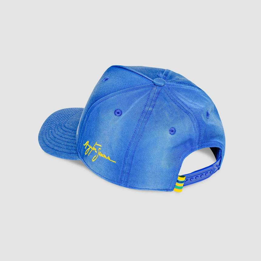 casquette Ayrton Senna, Nacional, replica, bleue