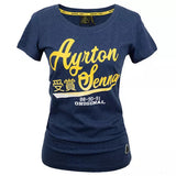 T-shirt col rond Ayrton Senna, bleu - FansBRANDS®