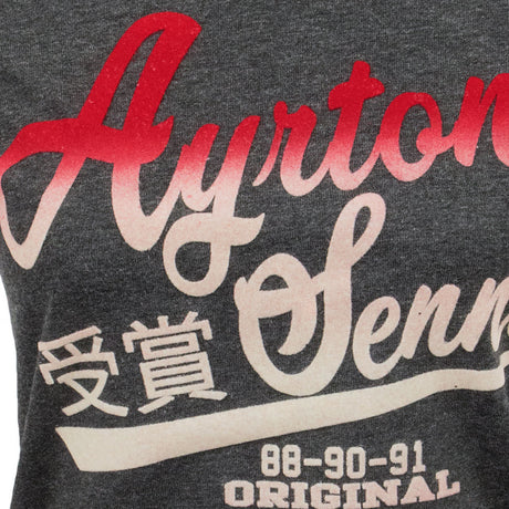 T-shirt col rond Ayrton Senna, gris