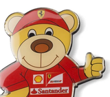 Aimant frigo Ferrari, ours en peluche, rouge, 2016