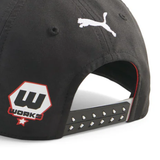 Casquette BMW, Puma, MMS, bord plat, noir